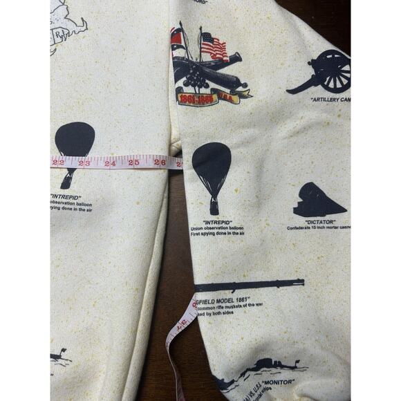 VTG 90s American Civil War History Crewneck Pullover Sweatshirt Size 2XL USA Map - Picture 7 of 14